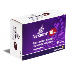 NEXIUM 10 MG ( ESOMEPRAZOLE ) GASTRO-RESISTANT GRANULES FOR ORAL SUSPENSION 28 SACHETS